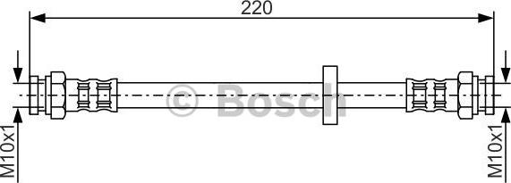 BOSCH 1 987 476 633 - Bremžu šļūtene ps1.lv