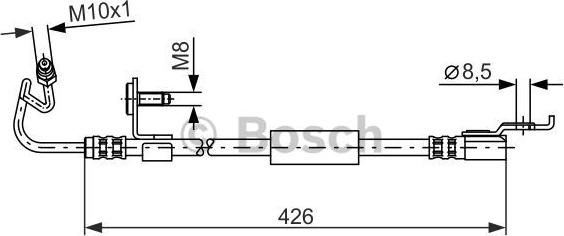 BOSCH 1 987 476 624 - Bremžu šļūtene ps1.lv