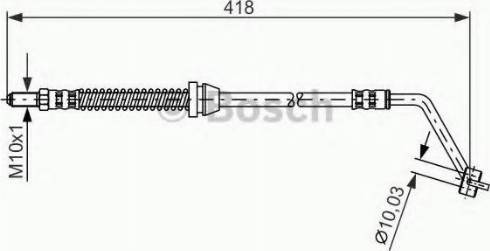 BOSCH 1 987 476 620 - Bremžu šļūtene ps1.lv