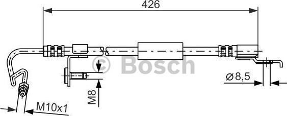 BOSCH 1 987 476 623 - Bremžu šļūtene ps1.lv