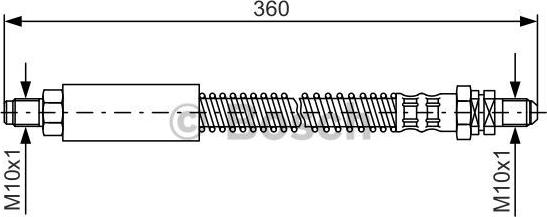 BOSCH 1 987 476 094 - Bremžu šļūtene ps1.lv