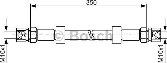 BOSCH 1 987 476 008 - Bremžu šļūtene ps1.lv