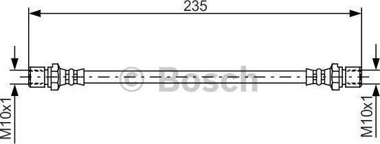 BOSCH 1 987 476 020 - Bremžu šļūtene ps1.lv