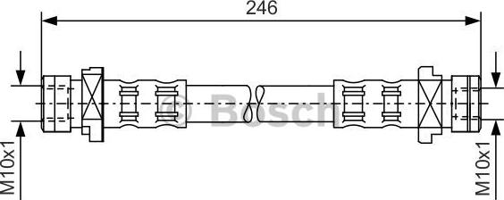 BOSCH 1 987 476 071 - Bremžu šļūtene ps1.lv