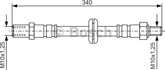 BOSCH 1 987 476 191 - Bremžu šļūtene ps1.lv