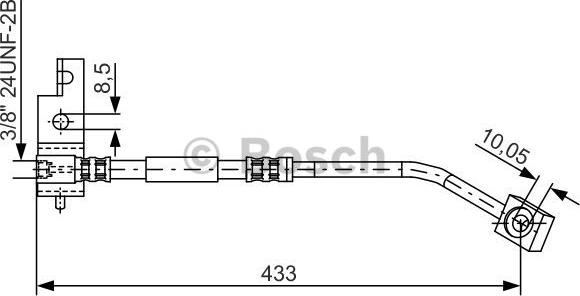 BOSCH 1 987 476 149 - Bremžu šļūtene ps1.lv