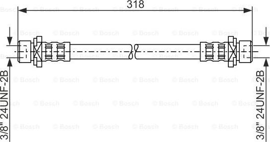 BOSCH 1 987 476 165 - Bremžu šļūtene ps1.lv