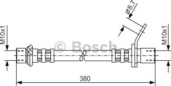 BOSCH 1 987 476 160 - Bremžu šļūtene ps1.lv