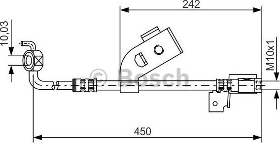 BOSCH 1 987 476 184 - Bremžu šļūtene ps1.lv