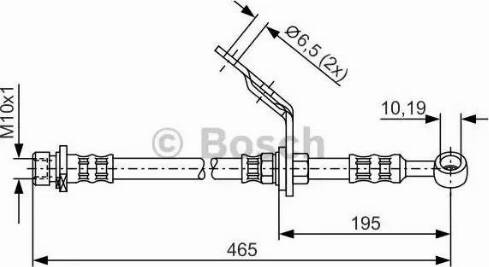 BOSCH 1 987 476 186 - Bremžu šļūtene ps1.lv