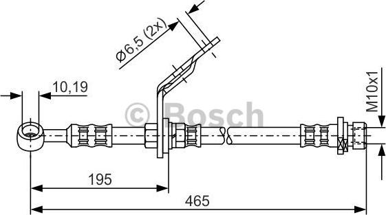 BOSCH 1 987 476 187 - Bremžu šļūtene ps1.lv