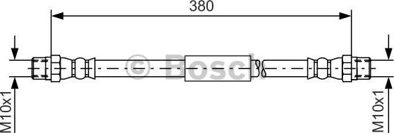 BOSCH 1 987 476 138 - Bremžu šļūtene ps1.lv