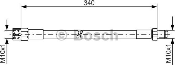 BOSCH 1 987 476 129 - Bremžu šļūtene ps1.lv