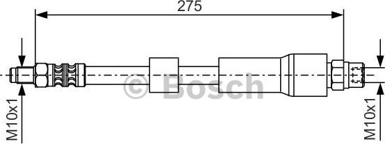 BOSCH 1 987 476 174 - Bremžu šļūtene ps1.lv