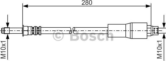 BOSCH 1 987 476 173 - Bremžu šļūtene ps1.lv