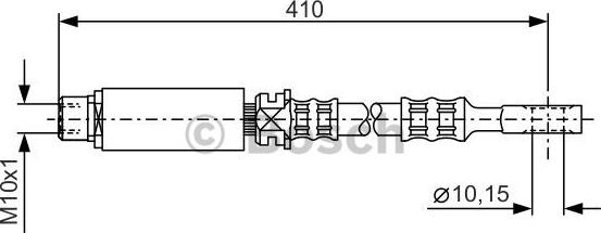 BOSCH 1 987 476 805 - Bremžu šļūtene ps1.lv