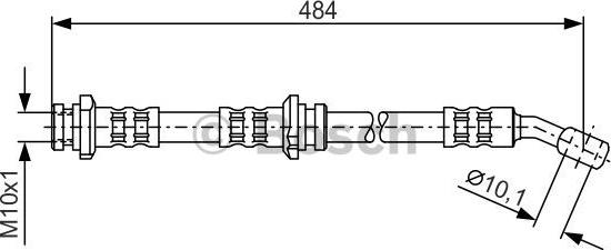 BOSCH 1 987 476 801 - Bremžu šļūtene ps1.lv