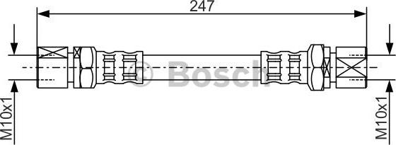 BOSCH 1 987 476 874 - Bremžu šļūtene ps1.lv