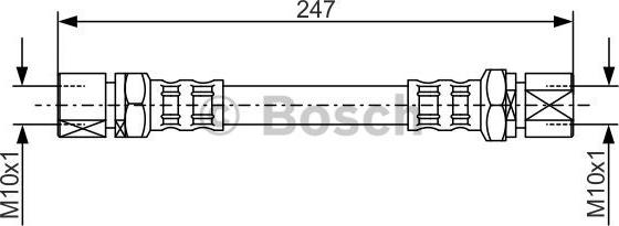 BOSCH 1 987 476 875 - Bremžu šļūtene ps1.lv