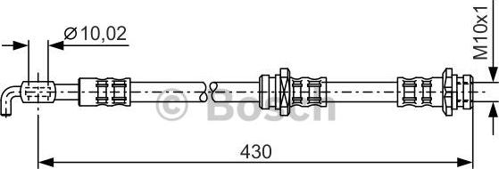 BOSCH 1 987 476 342 - Bremžu šļūtene ps1.lv