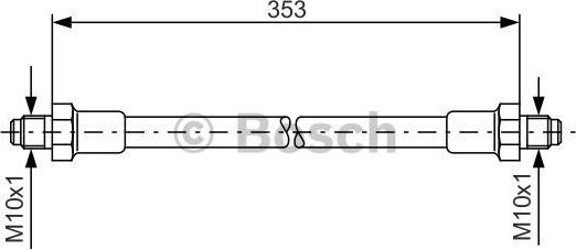 BOSCH 1 987 476 352 - Bremžu šļūtene ps1.lv