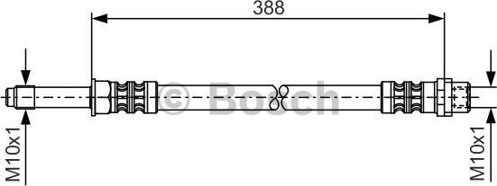 BOSCH 1 987 476 300 - Bremžu šļūtene ps1.lv