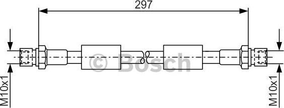 BOSCH 1 987 476 380 - Bremžu šļūtene ps1.lv