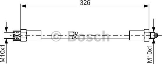 BOSCH 1 987 476 339 - Bremžu šļūtene ps1.lv