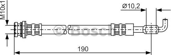 BOSCH 1 987 476 338 - Bremžu šļūtene ps1.lv