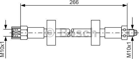 BOSCH 1 987 476 337 - Bremžu šļūtene ps1.lv