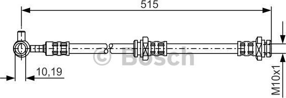 BOSCH 1 987 476 376 - Bremžu šļūtene ps1.lv