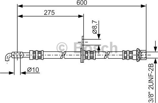 BOSCH 1 987 476 246 - Bremžu šļūtene ps1.lv