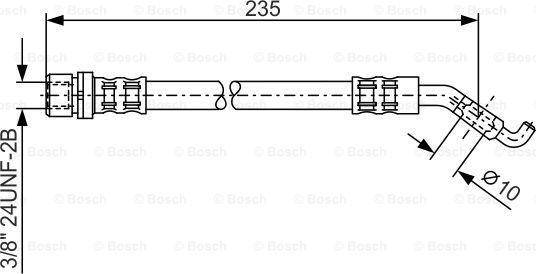 BOSCH 1 987 476 207 - Bremžu šļūtene ps1.lv