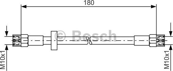 BOSCH 1 987 476 216 - Bremžu šļūtene ps1.lv