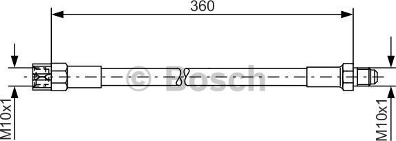 BOSCH 1 987 476 235 - Bremžu šļūtene ps1.lv