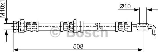 BOSCH 1 987 476 733 - Bremžu šļūtene ps1.lv