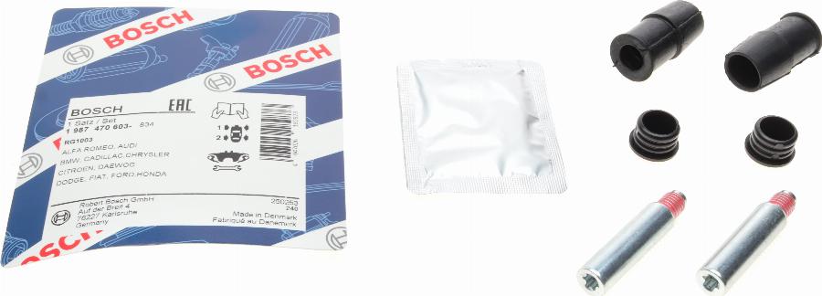 BOSCH 1 987 470 603 - Virzītājčaulu komplekts, Bremžu suports ps1.lv