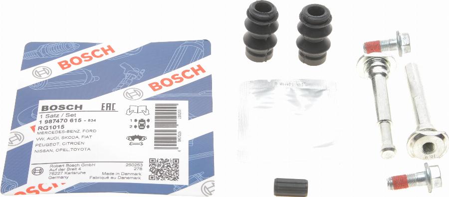 BOSCH 1 987 470 615 - Virzītājčaulu komplekts, Bremžu suports ps1.lv