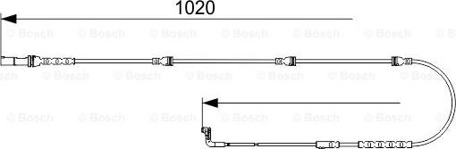 BOSCH 1 987 473 541 - Indikators, Bremžu uzliku nodilums ps1.lv