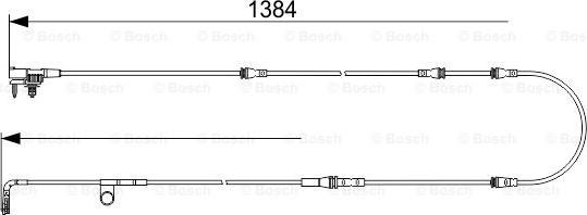 BOSCH 1 987 473 565 - Indikators, Bremžu uzliku nodilums ps1.lv