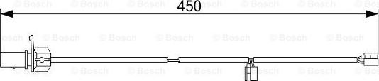 BOSCH 1 987 473 566 - Indikators, Bremžu uzliku nodilums ps1.lv