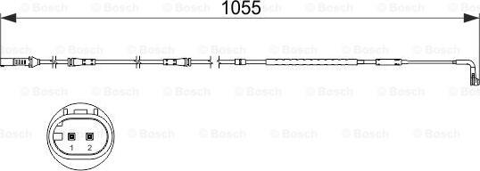 BOSCH 1 987 473 506 - Indikators, Bremžu uzliku nodilums ps1.lv