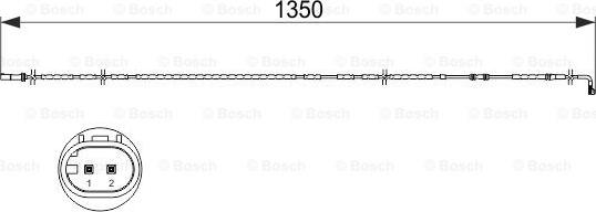 BOSCH 1 987 473 503 - Indikators, Bremžu uzliku nodilums ps1.lv
