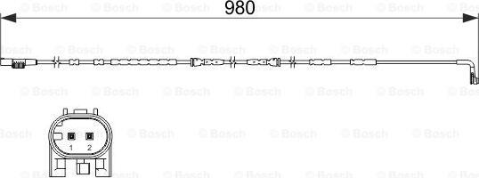 BOSCH 1 987 473 502 - Indikators, Bremžu uzliku nodilums ps1.lv