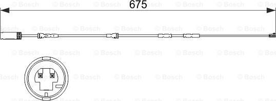 BOSCH 1 987 473 516 - Indikators, Bremžu uzliku nodilums ps1.lv