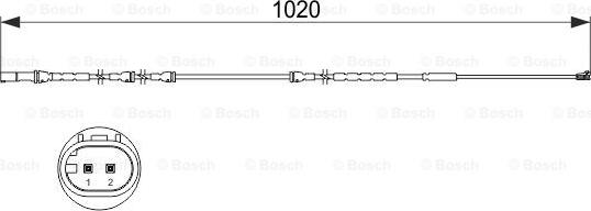 BOSCH 1 987 473 510 - Indikators, Bremžu uzliku nodilums ps1.lv