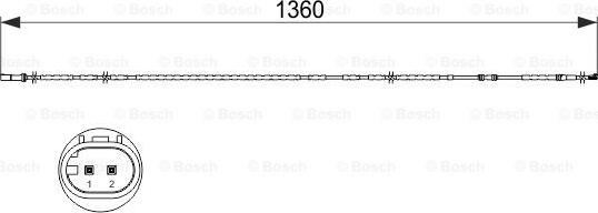 BOSCH 1 987 473 518 - Indikators, Bremžu uzliku nodilums ps1.lv
