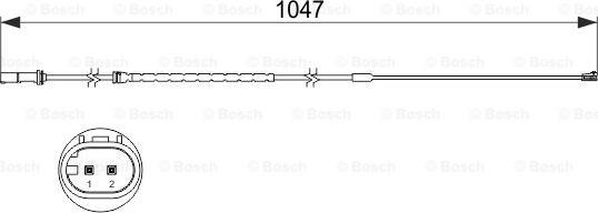 BOSCH 1 987 473 512 - Indikators, Bremžu uzliku nodilums ps1.lv