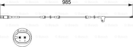 BOSCH 1 987 473 520 - Indikators, Bremžu uzliku nodilums ps1.lv