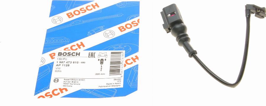 BOSCH 1 987 473 610 - Indikators, Bremžu uzliku nodilums ps1.lv